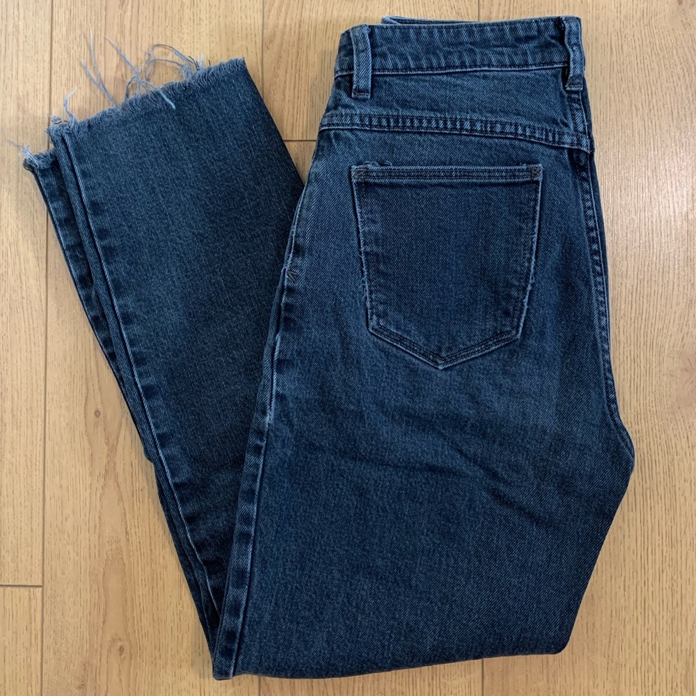 Black/ Charcoal Grey Abrand Jeans Mom Fit